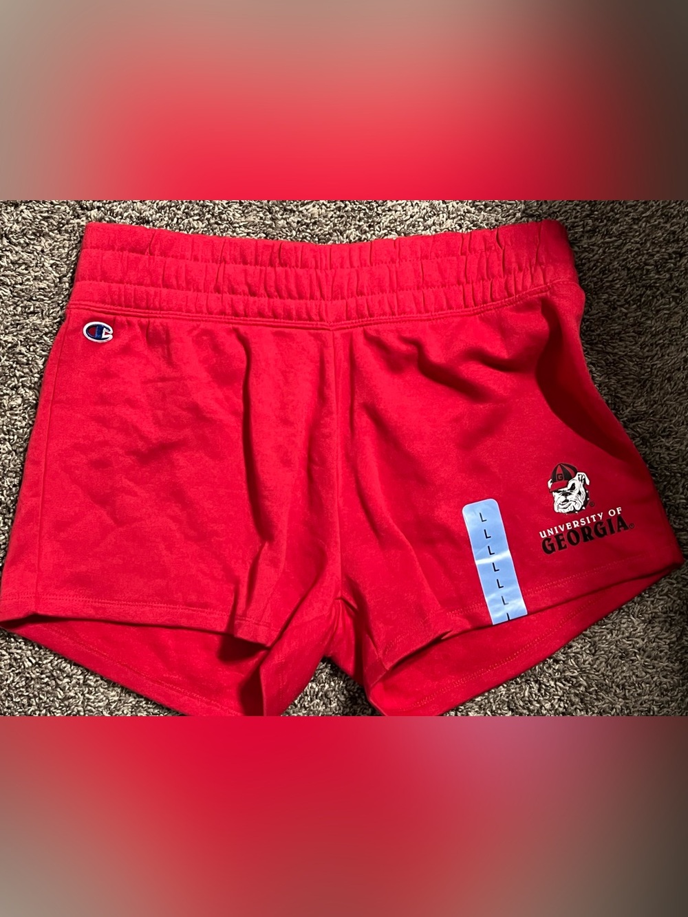 Champion Red University of Georgia Athletic Shorts